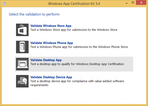 Windows App Certification Kit