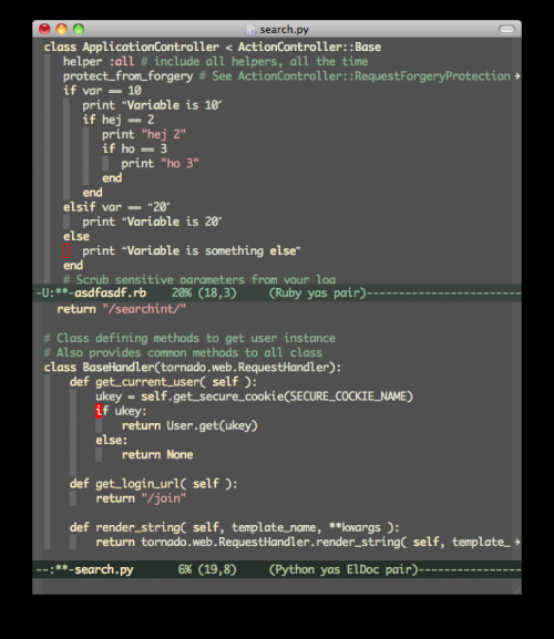 Przykład Ruby, Python