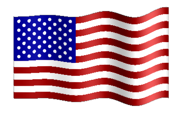 Flaga USA macha na wietrze (statyczny zrzut ekranu)