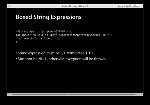 Boxed String Expressions